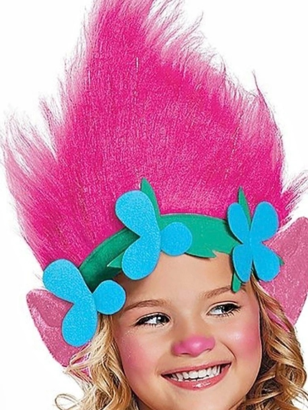 DreamWorks Trolls World Tour Poppy Costume Headband Pink & Blue